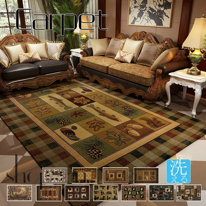 140×200 160×230 ラグ ラグマット 洗える 北欧 おしゃれ カーペット じゅうたん 絨毯 ホットカーペットカバー 北欧風 こたつ敷き オールシーズン レトロ 贅沢 ウォッシャブル リビン