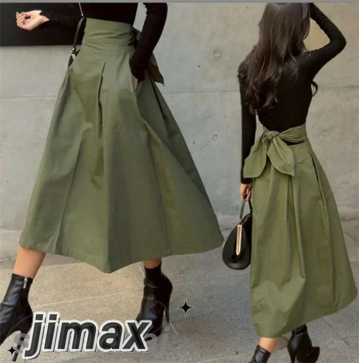 スカート レディース 春 夏 フレア スカート ハイウェスト オシャレ ボトムス 着回し 着痩せ 美脚 ミモレ丈 大きいサイズ 通勤 オフィス ロング丈 ミモレ丈 ボトムススカート ロングスカート