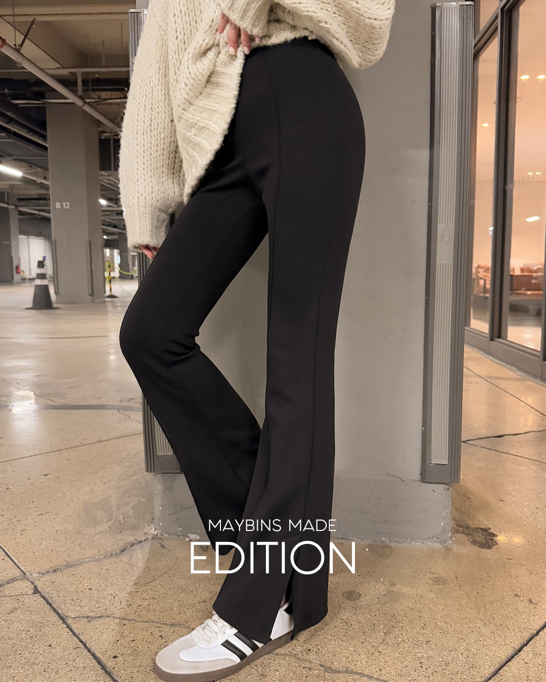 [MADE] ルフィンタックブーツカットバンディングパンツ韓国ファッション レディース 4,932円