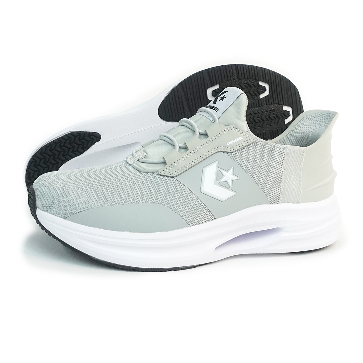 スニーカー ランニングシューズ スリッポン 簡単に履ける メンズ レディース ケイブスター CAVESTAR SS グレイ グレー スリットスライド