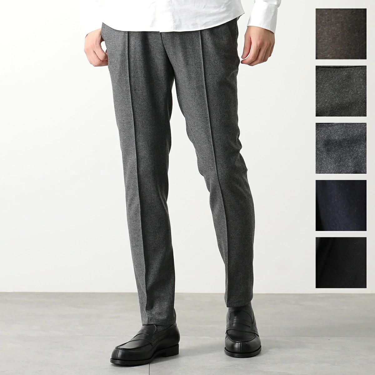 giabs ARCHIVIO ジャブスアルキヴィオ スラックス MASACCIO M1 A7072U マサッチョ メンズ イージーパンツ ウォッシャブル ウール フランネル カラー6色