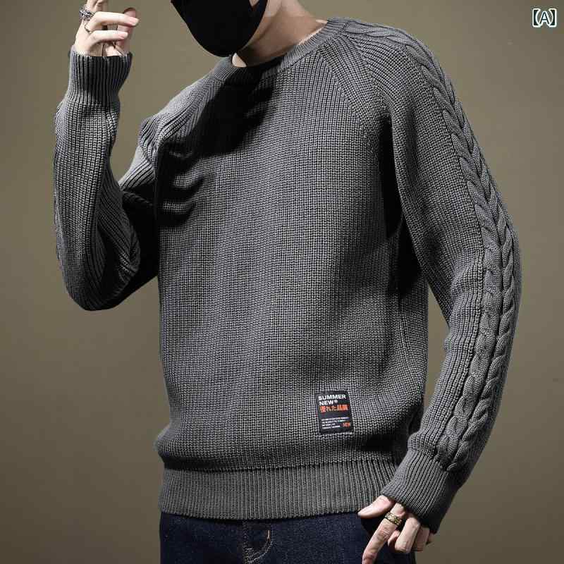 メンズ 明治 長袖 ニット トップス スウェット セーター レイヤード カジュアル おしゃれ 普段使い 動きやい 暖かい レジャー アウトドア ワーク