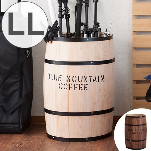コーヒー樽 木樽 ヒノキ製 LLサイズ 高さ67cm インテリア 収納 木製 樽型 バレル 鉢カバー サイドテーブル 店舗什器 おしゃれ 国産 天然木