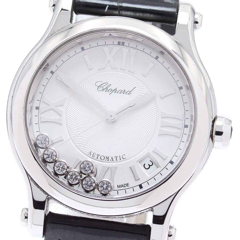 ショパール Chopard 8559 ハッピースポーツ 7Pダイヤ 自動巻き メンズ _871555【中古】