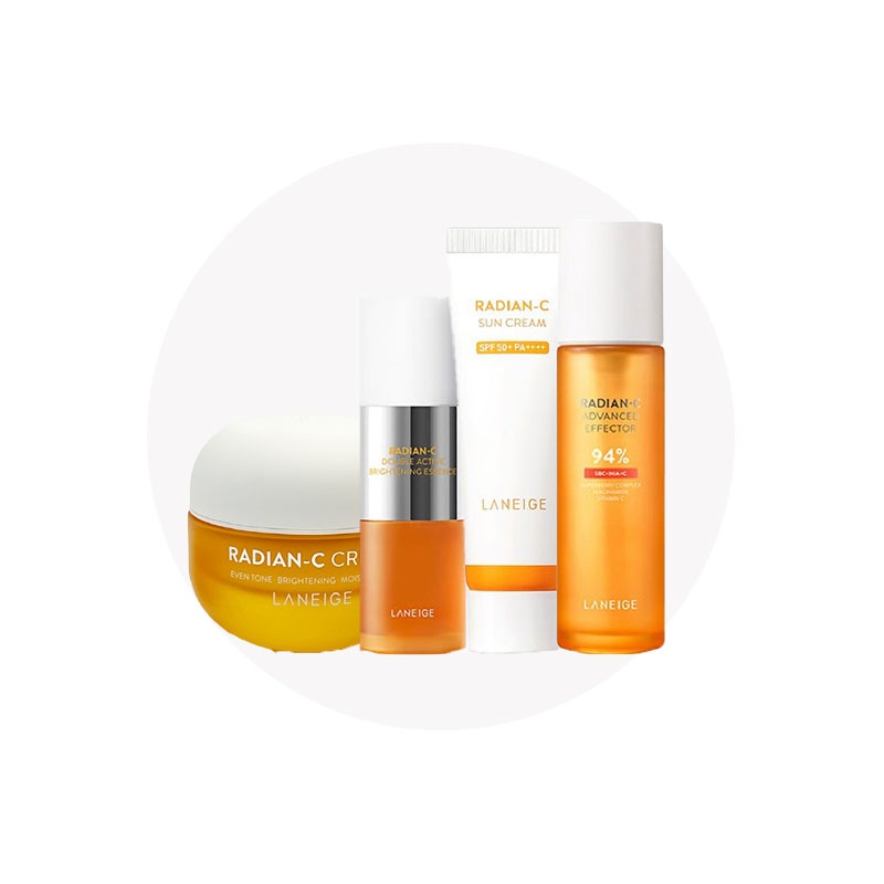 ラジアン-C ダブルアクティブブライトニングエッセンス/サンクリーム/アドバンスドエフェクター/クリーム