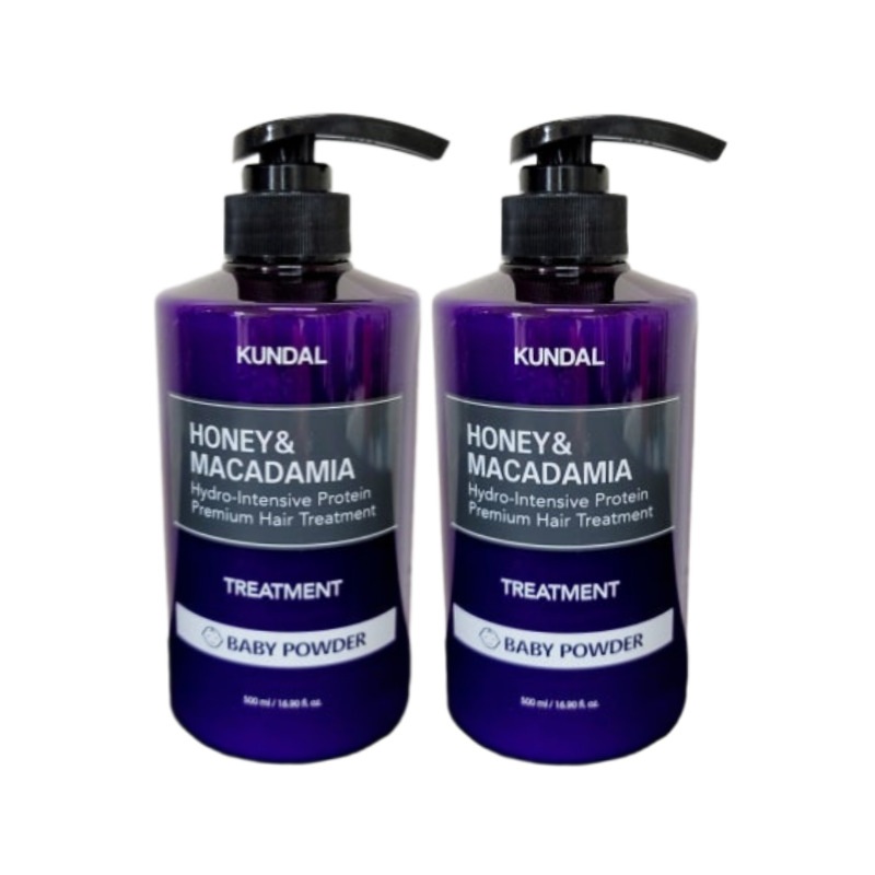 【1+1】ハニーアンドマカダミアトリートメントベビーパウダーの香り 1058ml / 韓国コスメ / ヘアケア