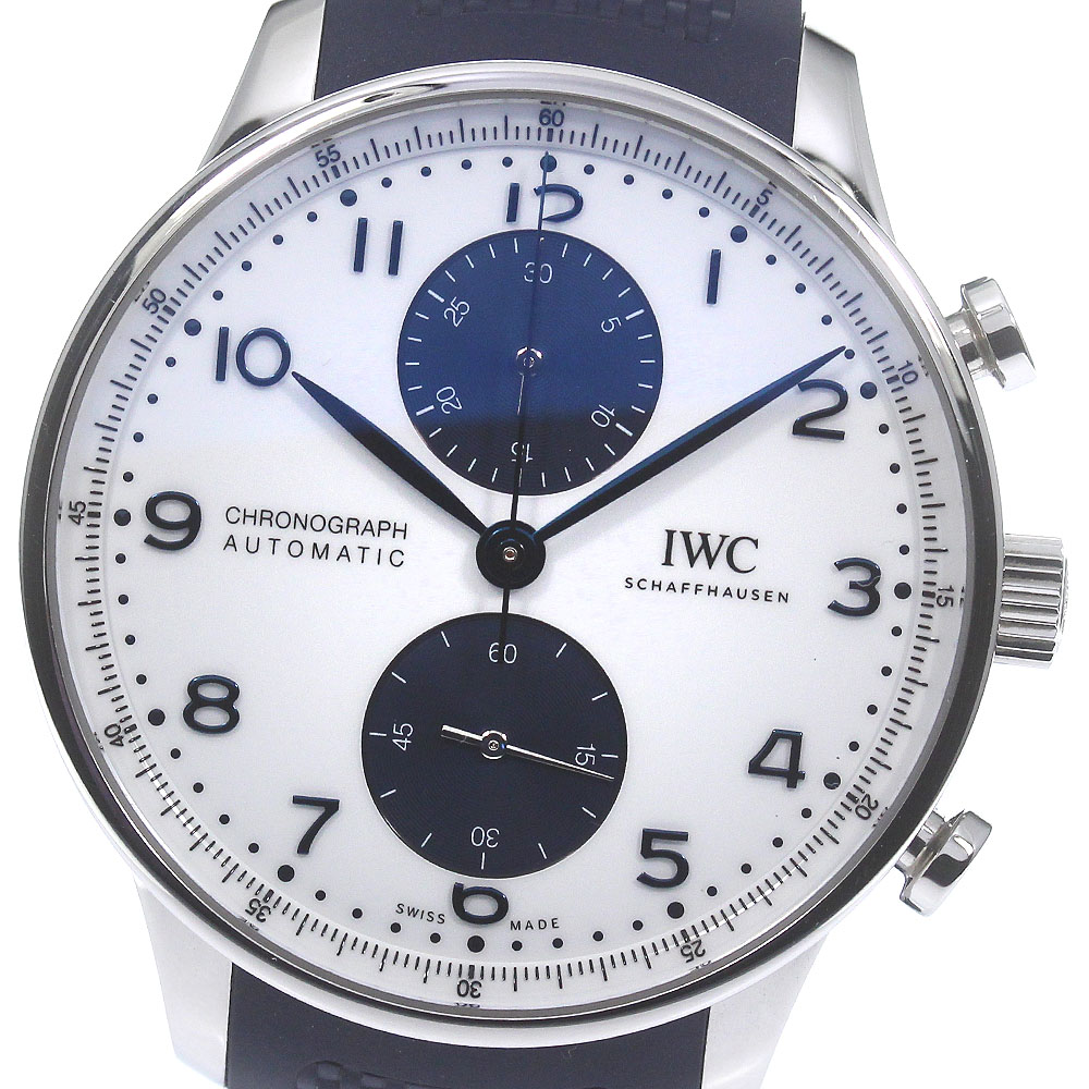 IWC SCHAFFHAUSEN IW371620 ポルトギーゼ クロノグラフ 自動巻き メンズ 美品 箱・保証書付き_780773【中古】