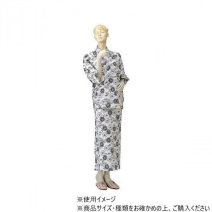 神戸生絲 婦人セパレートねまき(ラグラン袖・裾よけプラス1枚)フリー No.71 コン 花柄