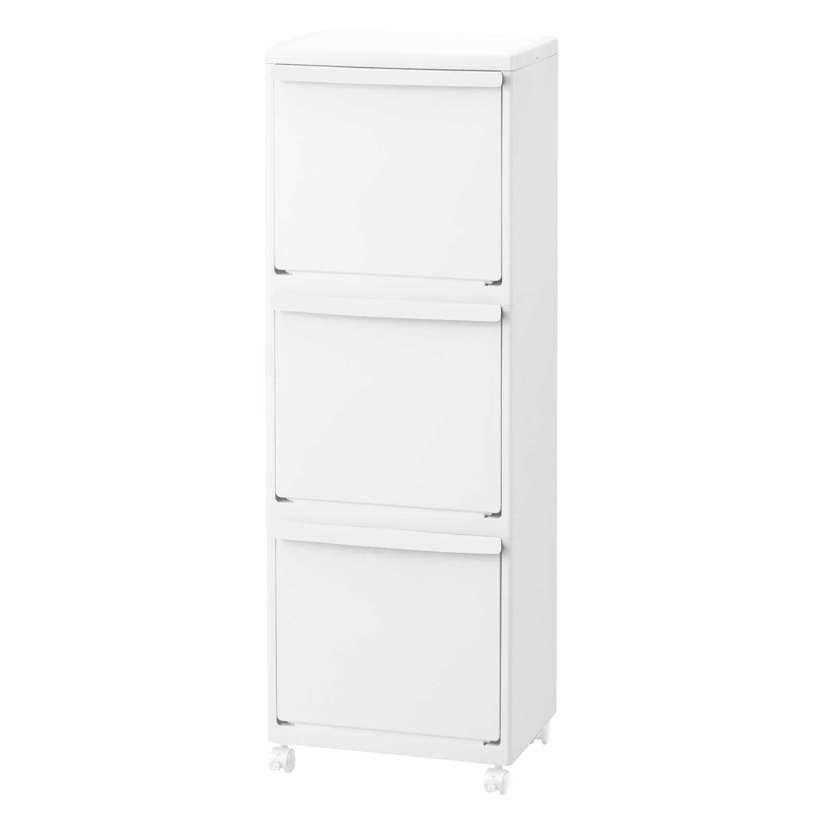 【通販限定】 天馬(Tenma) スリムなデザインでインテリアに調和する多段分別ゴミ箱 白 日本製 ホワイトラッシュ 多段分別 子供でも分別しやすい多段分別機能 【組み立て不要】【カラー オールホワイ