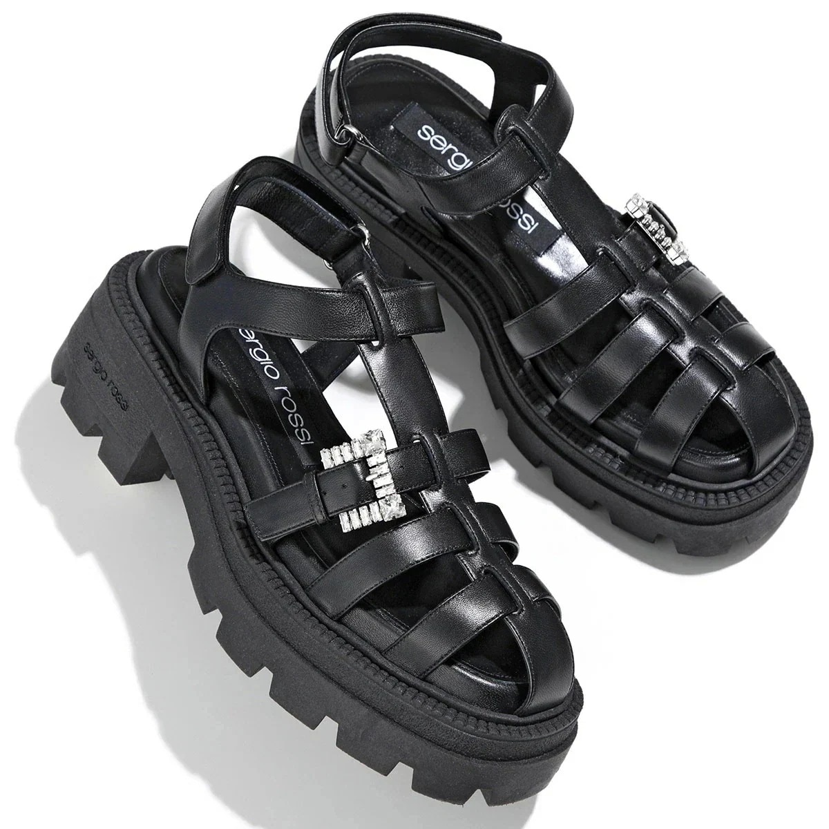 Sergio Rossi セルジオロッシ サンダル SR TWENTY BUCKLE 025 トゥエンティバックル B09940 MNAN07 クリスタルバック 64,770円