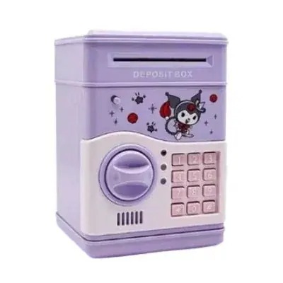 高品質新入庫貯金箱パスワード金庫コインATMミニ金庫紙幣貯金箱 HY002ZJ001 KUROMI 1個