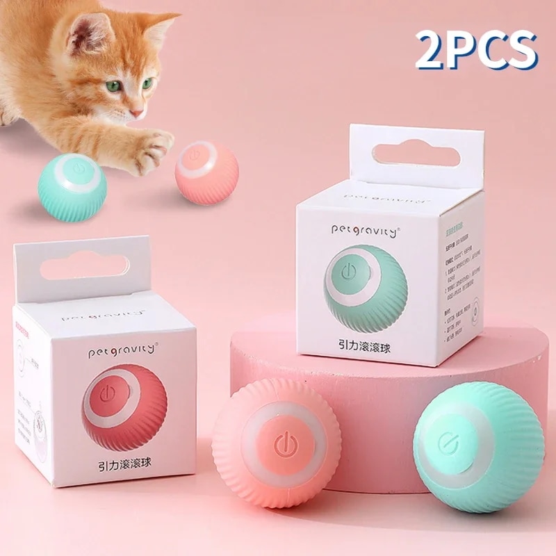 自動トローリングボール,猫のおもちゃ,スマートなおもちゃ,トレーニング用のインタラクティブなアクセサリー