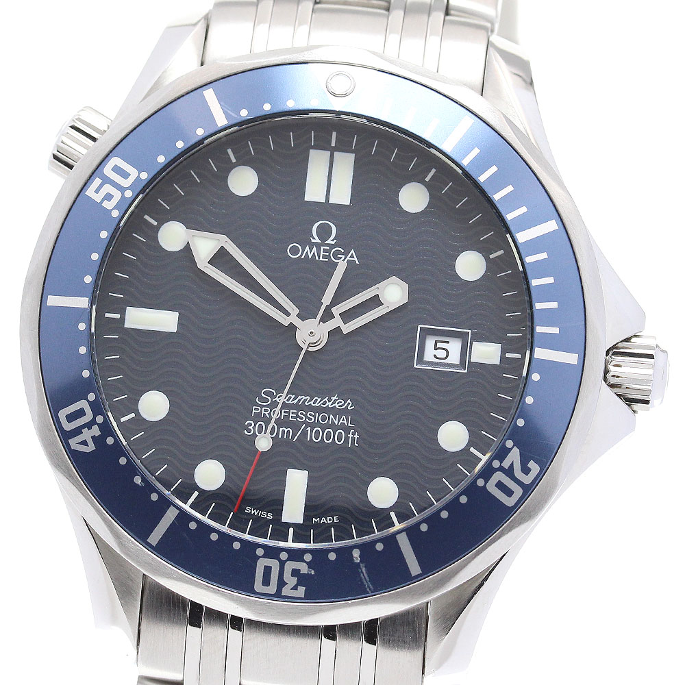 オメガ OMEGA 2541.80 シーマスター300 デイト クォーツ メンズ _844605【中古】