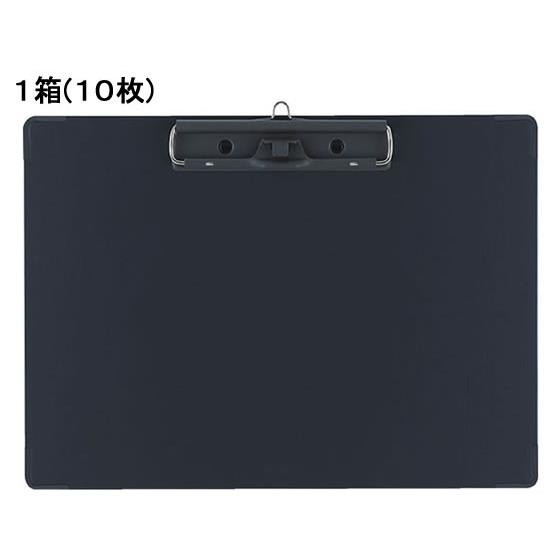 用箋挟B(クロス貼り・カラー)A4ヨコ長辺とじダークグレー10枚 コクヨ ﾖﾊ-C23DM