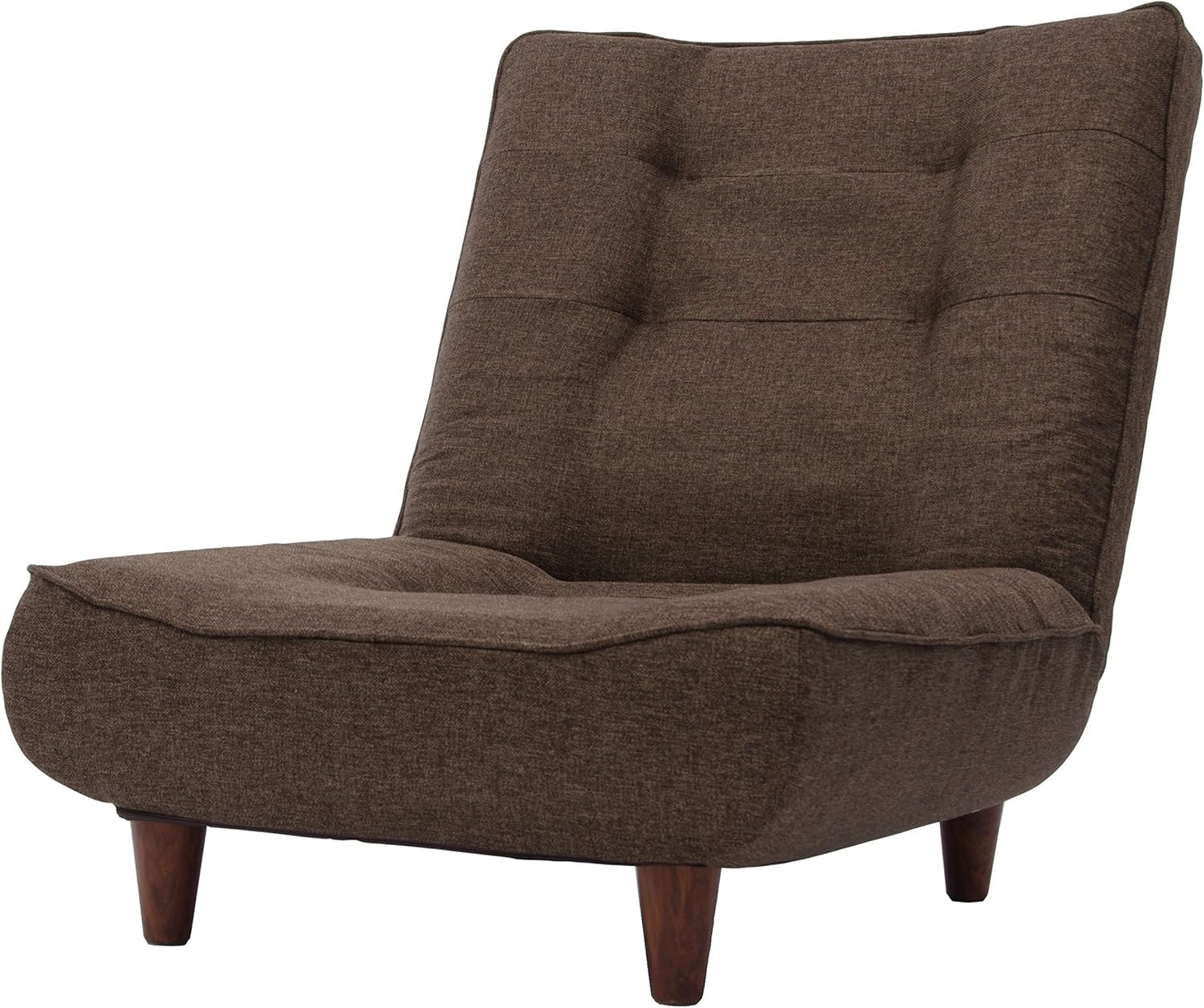 セルタン 幅約66cm 和楽の浅葱 1人掛け ポケットコイル タスクブラウン 背部リクライニング 高反発 日本製 A327p-582BR