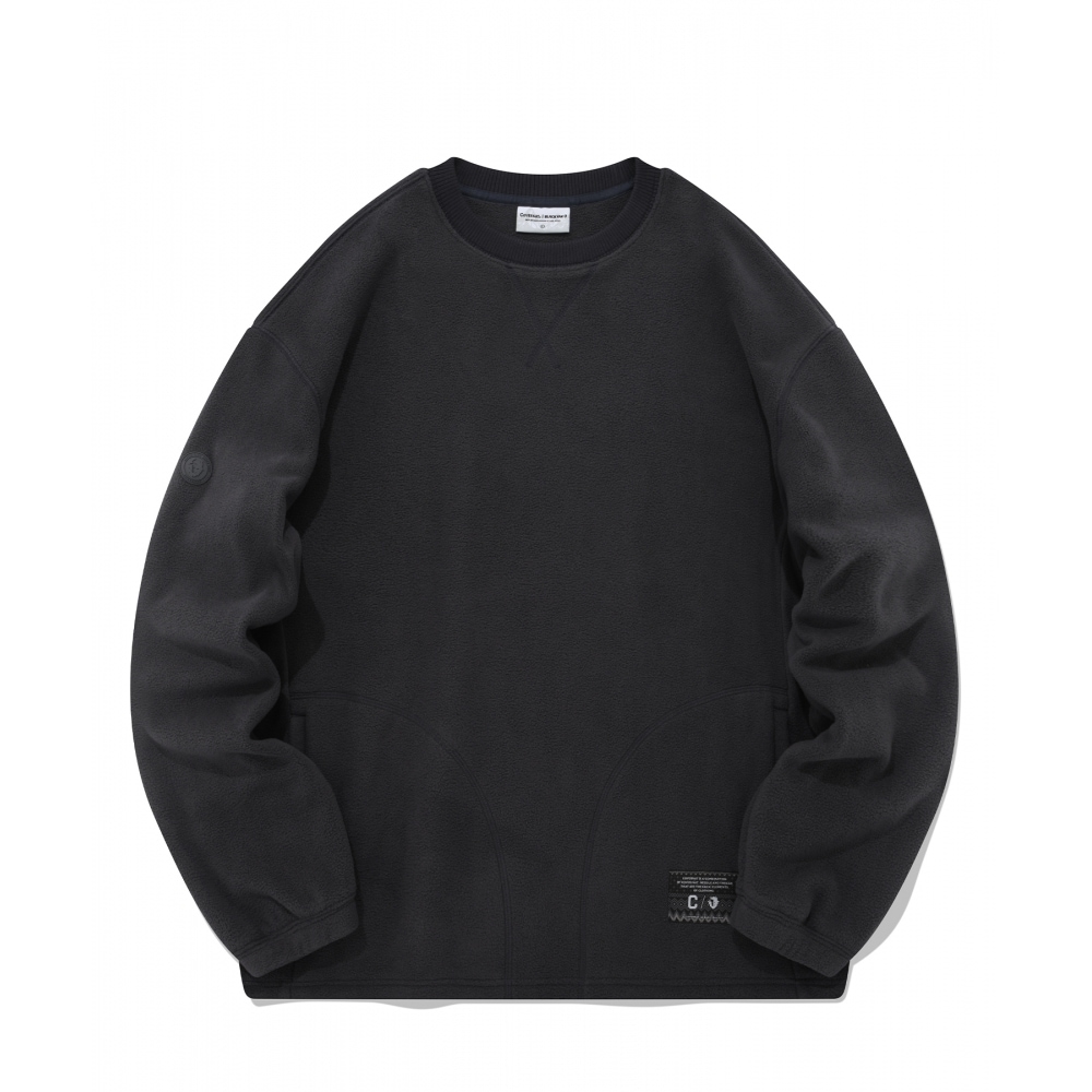 COVERNAT COVERNAT X BLACK YAKフリースマンツーマンチャコール