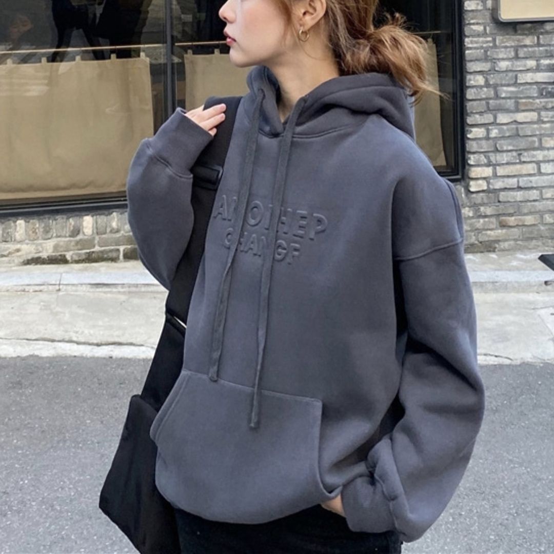 トップス パーカー トレーナー スウェット スエット 袖あり 長袖 フード付き シンプル ベーシック かわいい カジュアル 大人 おしゃれ お洒落 大人可愛い 大人女子 こなれ感 ラフ 抜け感 ロゴ