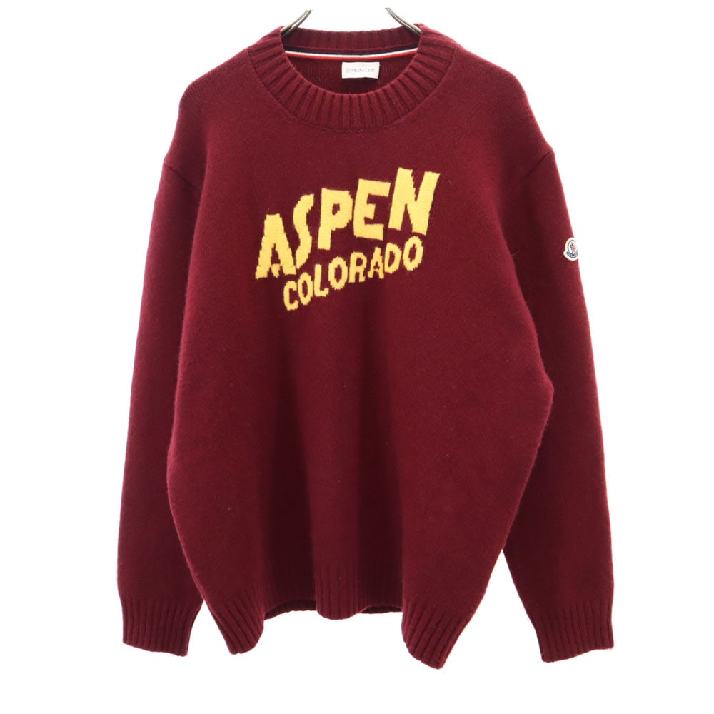 イタリア製 ウールブレンド 長袖 セーター Xl レッド MAGLIONE TRICOT GIROCOLLO メンズ 29,315円