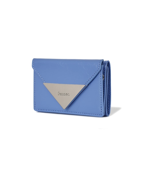 【FENNEC】 CRINKLE TRIANGLE TRIPLE WALLET D - STEEL BLUE 正規品