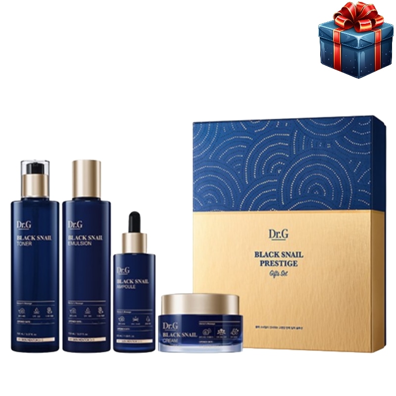 [Bestギフトセット] ブラック スネイル プレステージ トナー 150ml+エマルジョン 150ml+アンプル50ml+クリーム 50ml 韓国コスメ 韓国人気コスメ 水分保湿栄養 鎮静 弾力 ツ