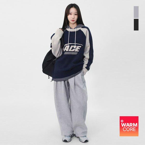 男女兼用 デイリー 冬 裏起毛 スリートック ワイド トレーニング パンツ SJJ063