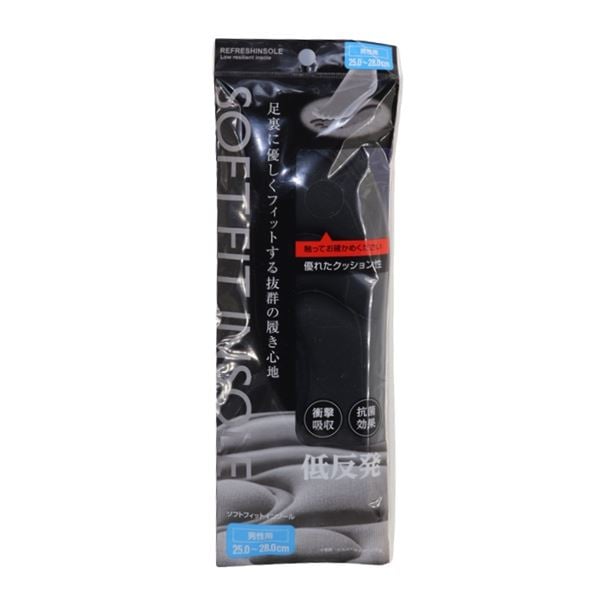 [20個セット] 不動化学 ソフトフィットインソール 男性用 CN1594