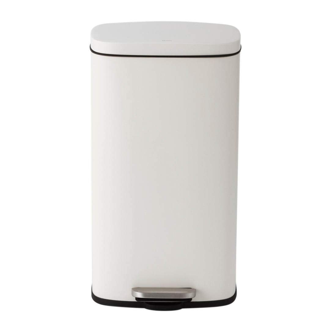 KEYUCA (ケユカ) kant ダストボックスII ホワイト (30L / ペダル式) ゴミ箱 分別 ふた付きシンプル