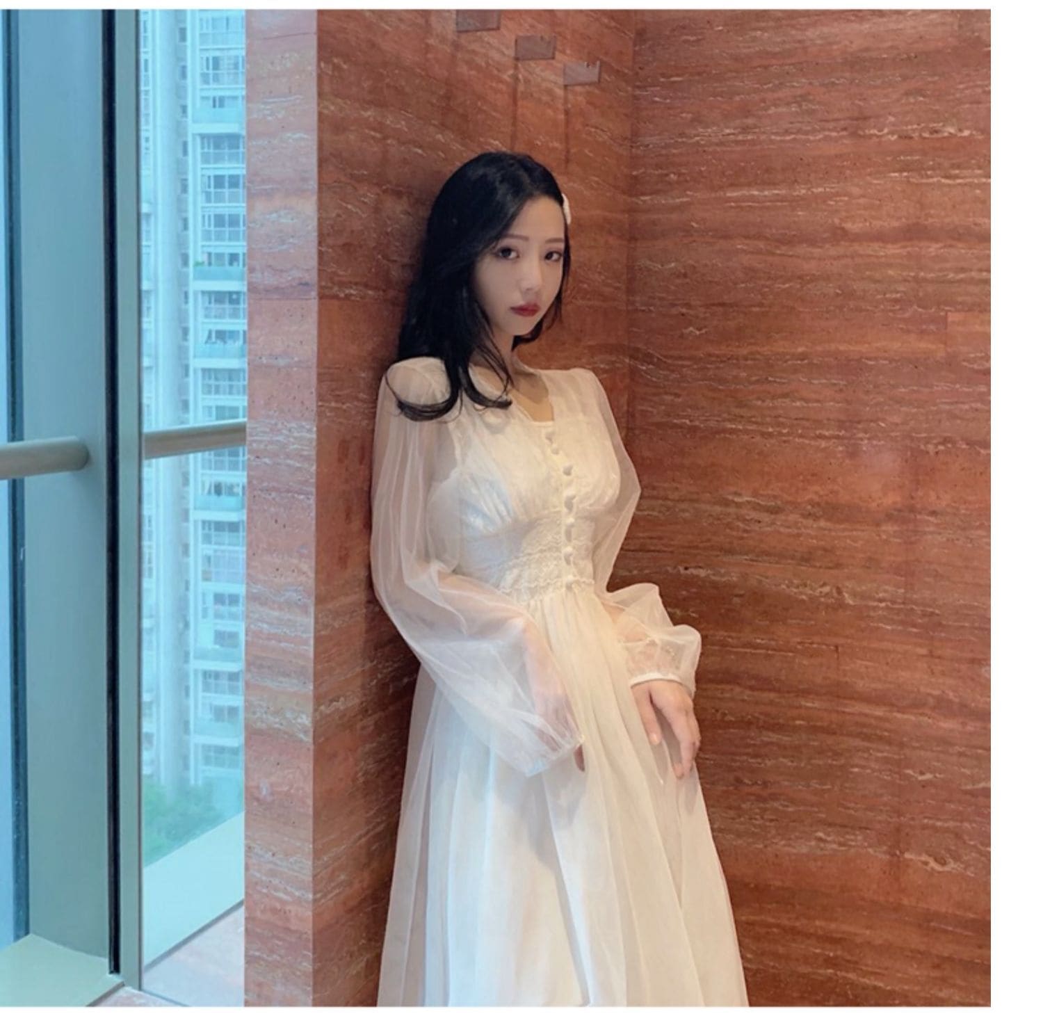 ドレス ロング ロング丈 袖あり 長袖 きれいめ 大人 上品 おしゃれ お洒落 レトロ 大人女子 こなれ感 ラブリー キュート エレガント モダン 主役級 存在感 フォーマル 抜け感 ハイエンド