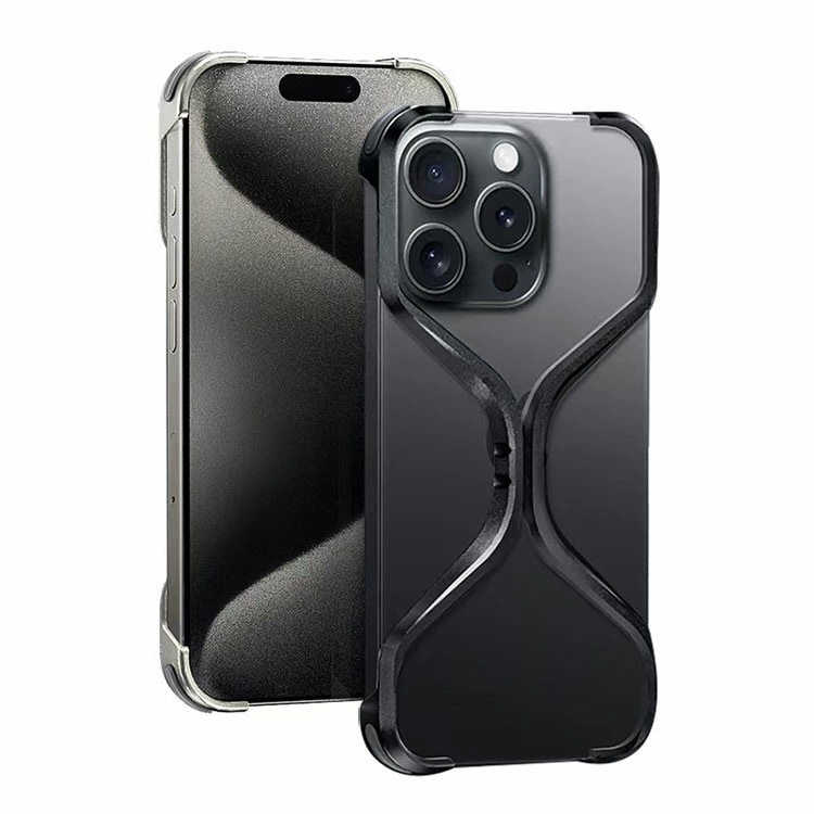 iPhone16 ケース アルミ コーナーバンパー 角 保護 メタル 金属 かっこいい Apple iPhone 16 Plus/16 Pro/16 Pro Max アップル アイフォン16/16プラ