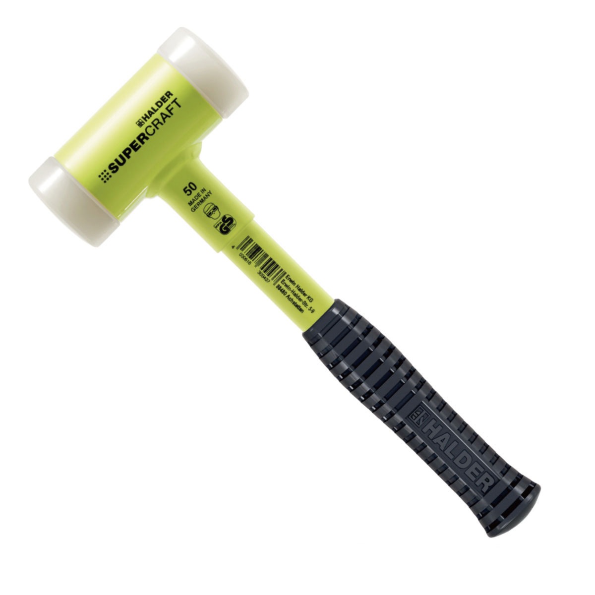 HALDER SUPERCRAFT 無反動ハンマー 3377.160　ヘッド径60mm　30313 ショックレスハンマー 無反動ハンマー　ドイツ製　クサビ打ち込み　林業　DIY　工具　ハルダー