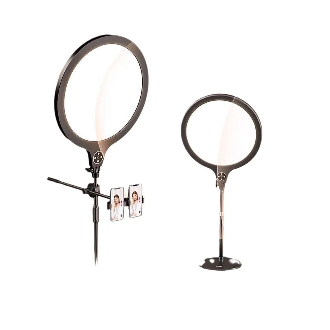 2つ買うと200オフLEDリングライト スマホ 撮影用 自撮り スマホホルダー スマホスタンド ビデオ インターネット授業 9段階明るさ 照明 化粧セット スタンド Youtube動画 生放送 ライブ