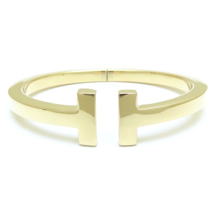 Tスクエア バングル K18YG イエローゴールド/293670【中古】