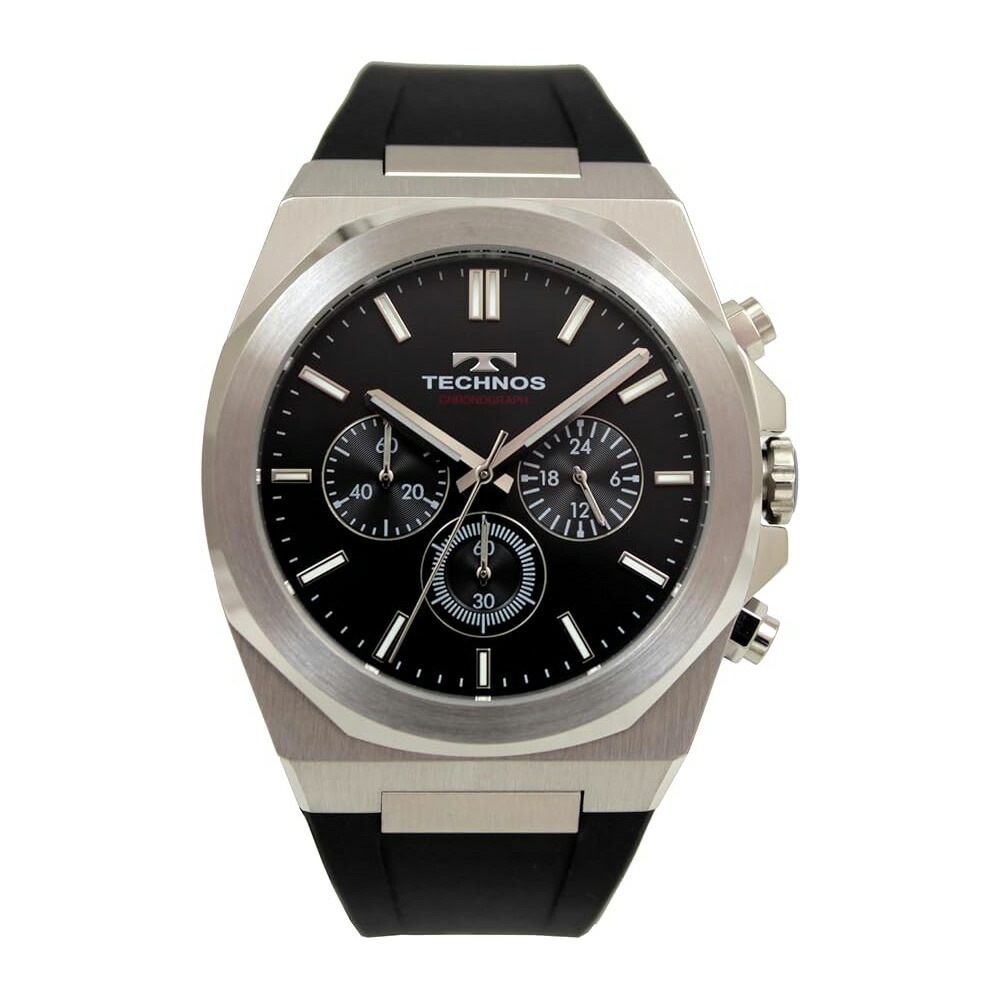 腕時計 T9C18SB メンズ ブラック クロノグラフ 5気圧防水