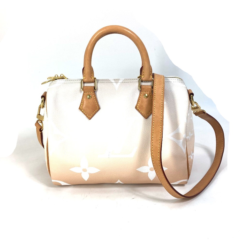 ハンドバッグ M45722 スピーディ バンドリエール25 モノグラムジャイアント グラデーション ミニボストンバッグ ショルダーバッグ 斜め掛け モノグラムジャイアントキャンバス ブリューム オレ