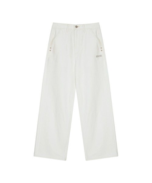 【AS"ON】 SMOG WIDE PANTS / CREAM 正規品