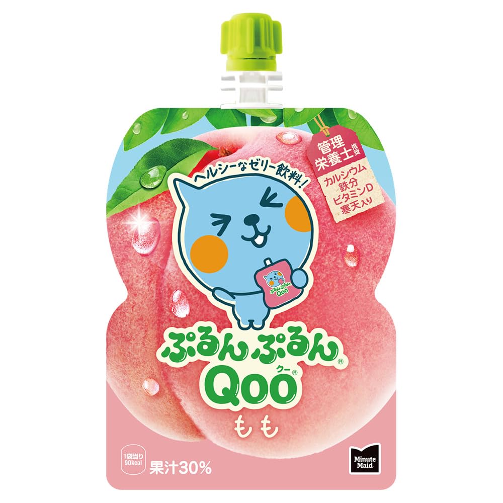 コカ・コーラ ミニッツ メイド ぷるんぷるんQoo もも 125gパウチ×30袋