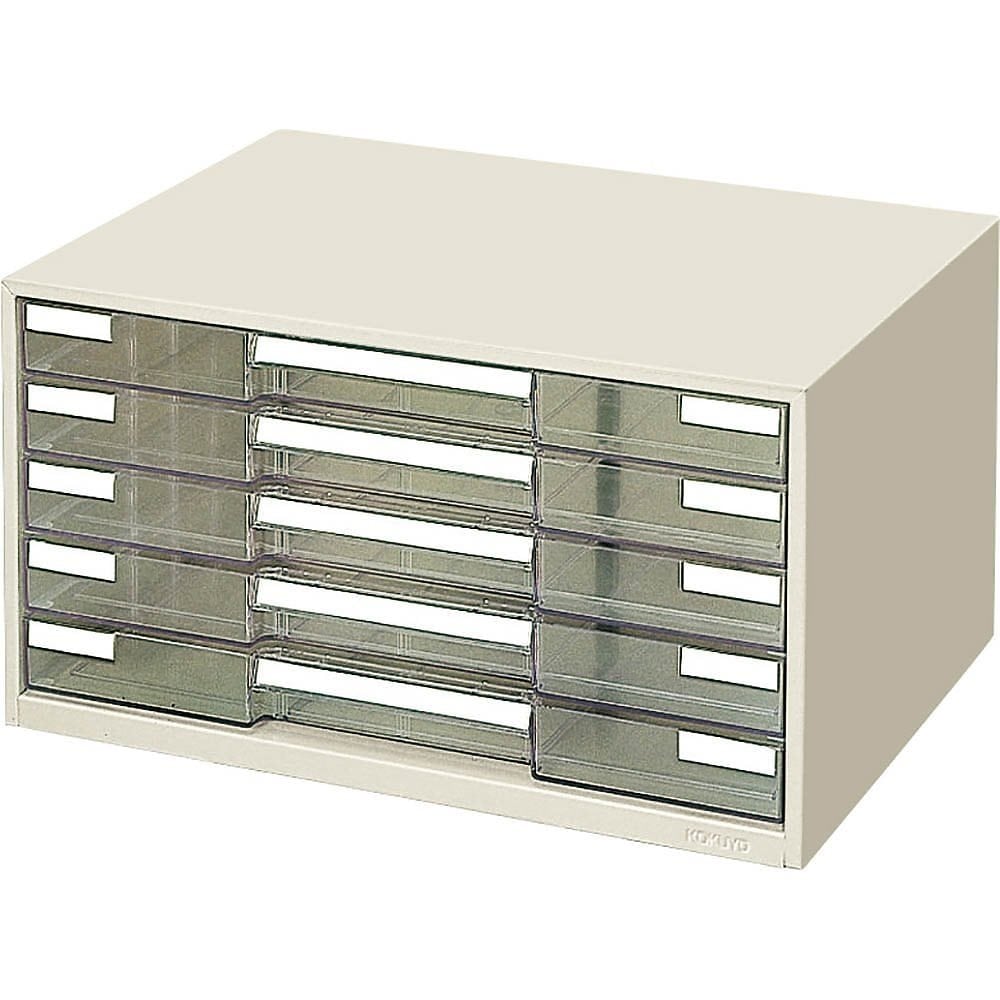 レターケース 透明プラスチック引き出し A3 横 5段 LC-YAG5M