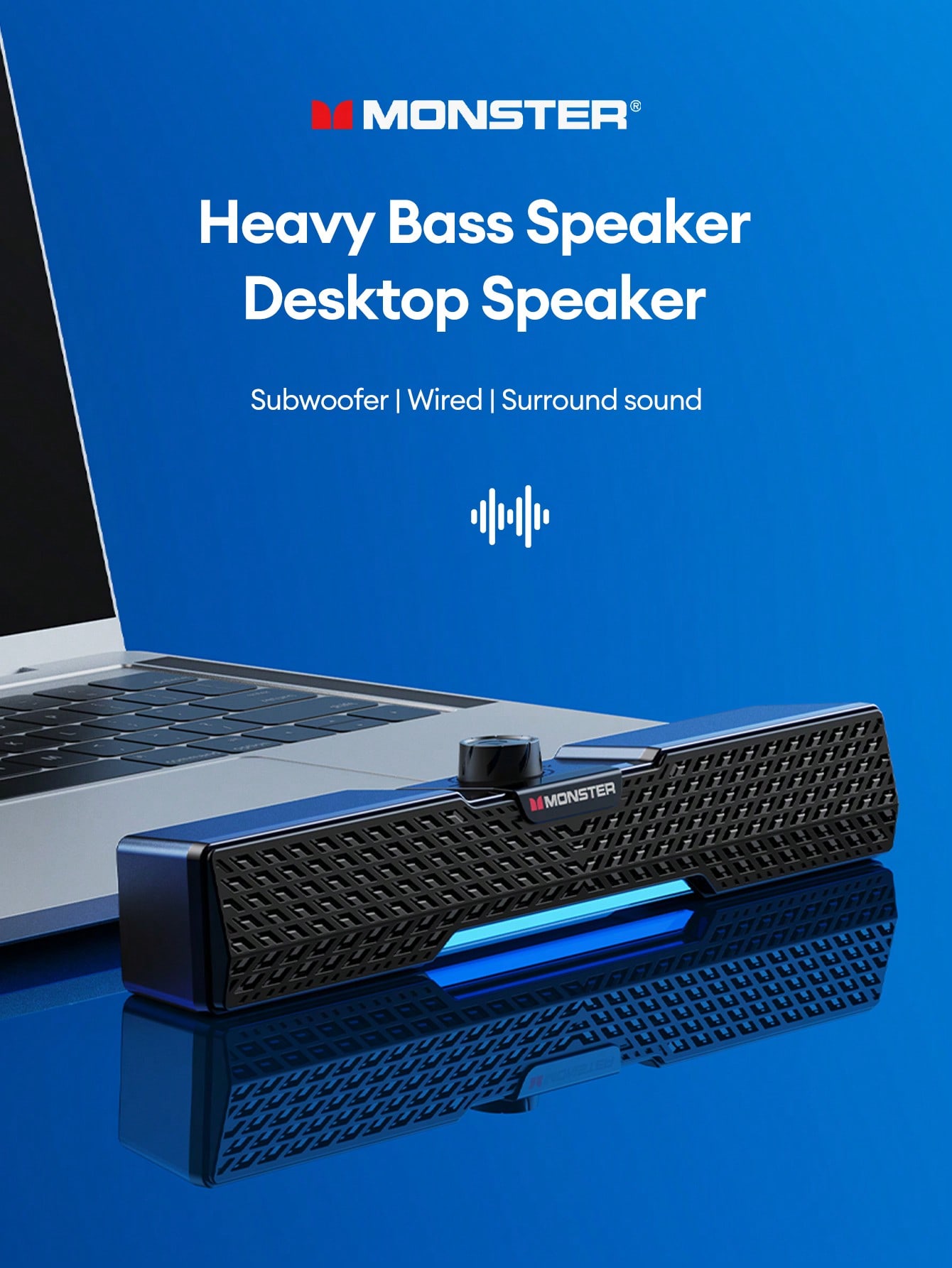 Monster G02mk ワイヤレススピーカー Bluetooth 5.3対応 パソコン スピーカー Usb/tf/aux対応型