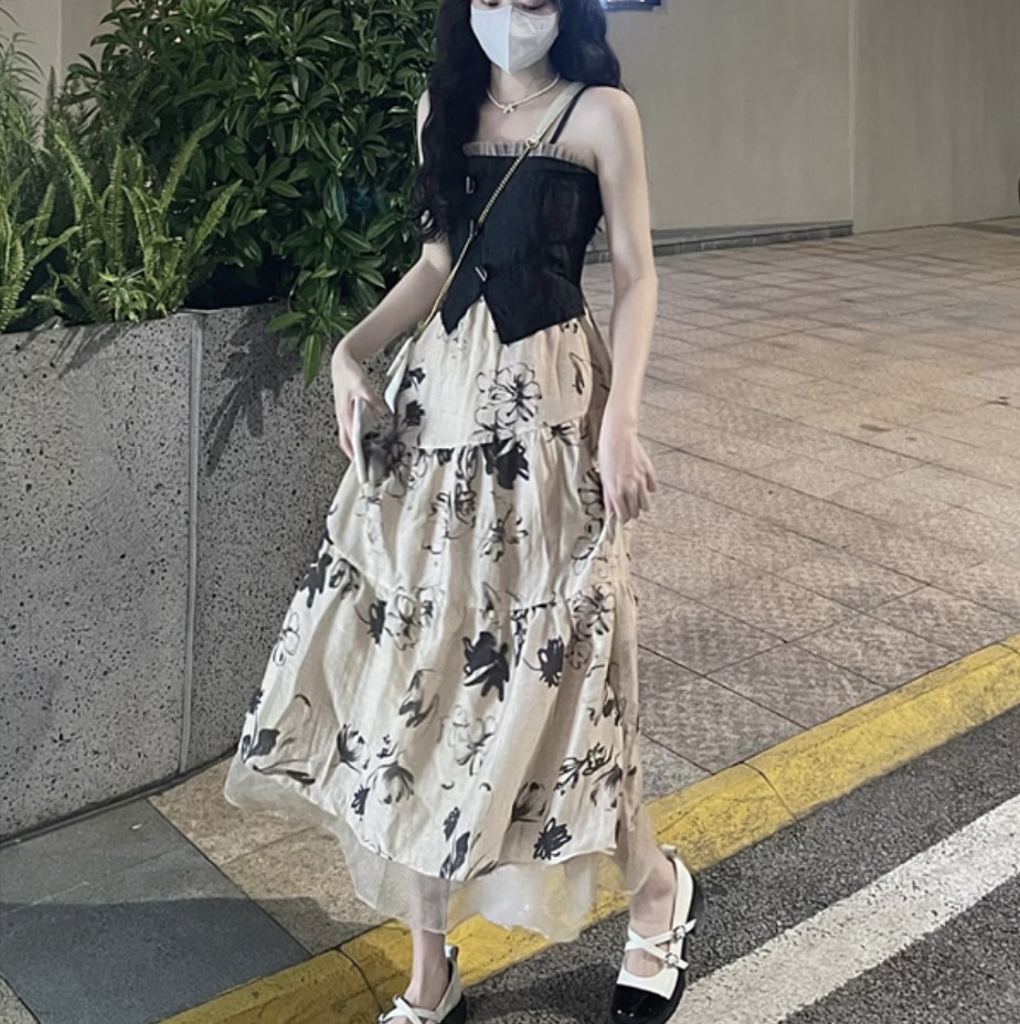 ワンピース デート フレアワンピース ロング 袖なし ノースリーブ かわいい 大人可愛い きれいめ シンプル カジュアル 大人 上品 おしゃれ お洒落 主役級 存在感 夏 10代 20代 30代