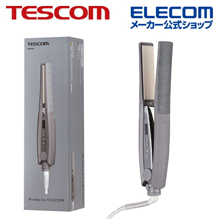 テスコム ヘアーアイロン プロフェッショナル プロテクトイオン ストレートアイロン AC式 ヘアー アイロン Nobby by TESCOM ストレート スモーキーグレー NIS500B-H
