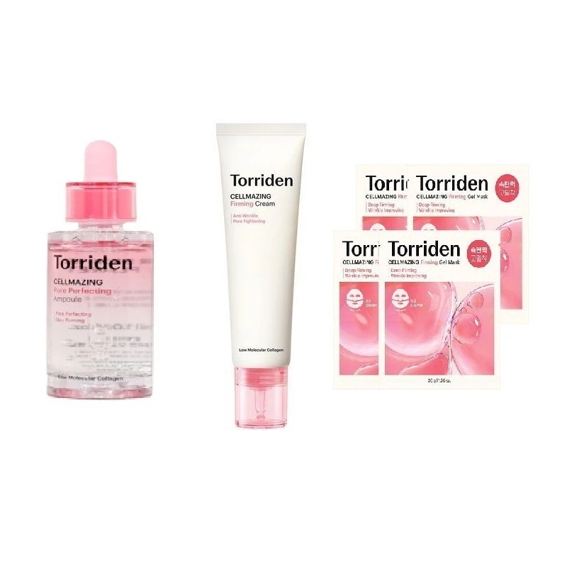 【正規品】 セルメイジング セット (セルメイジングコラーゲンポアアンプル 30ml＋セルメイジング低分子コラーゲン弾力クリーム 60ml＋セルメイジング低分子コラーゲン弾力ゲルマスク 4枚)