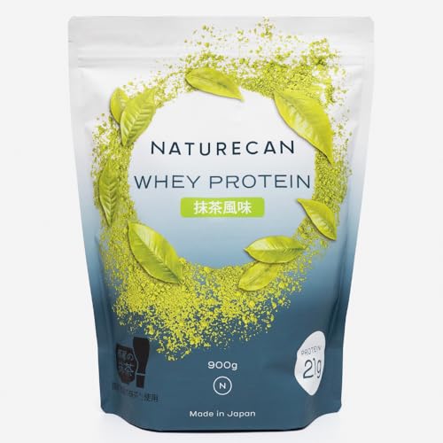 Naturecan ホエイプロテイン (900g / 30食分 / プロテイン 21g)(WPC/抹茶味/国産抹茶使用) ダイエット/低糖質/低脂質