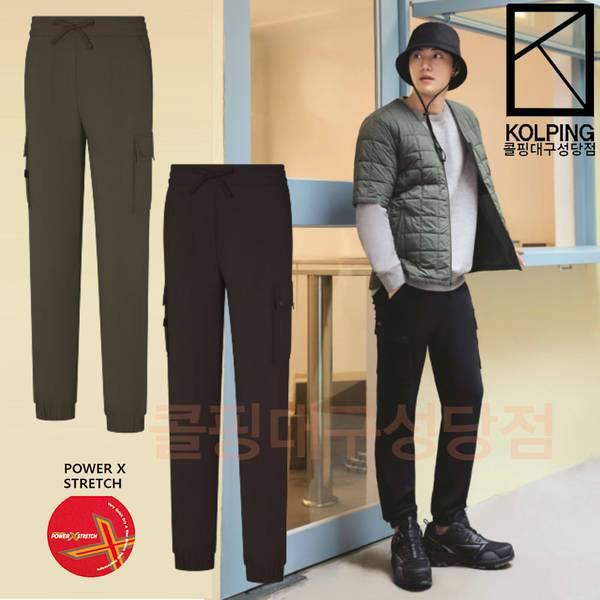 [] Chellaメンズ春秋バンディングカーゴ両側アウトポケットジョガーパンツ（KUP9595M）