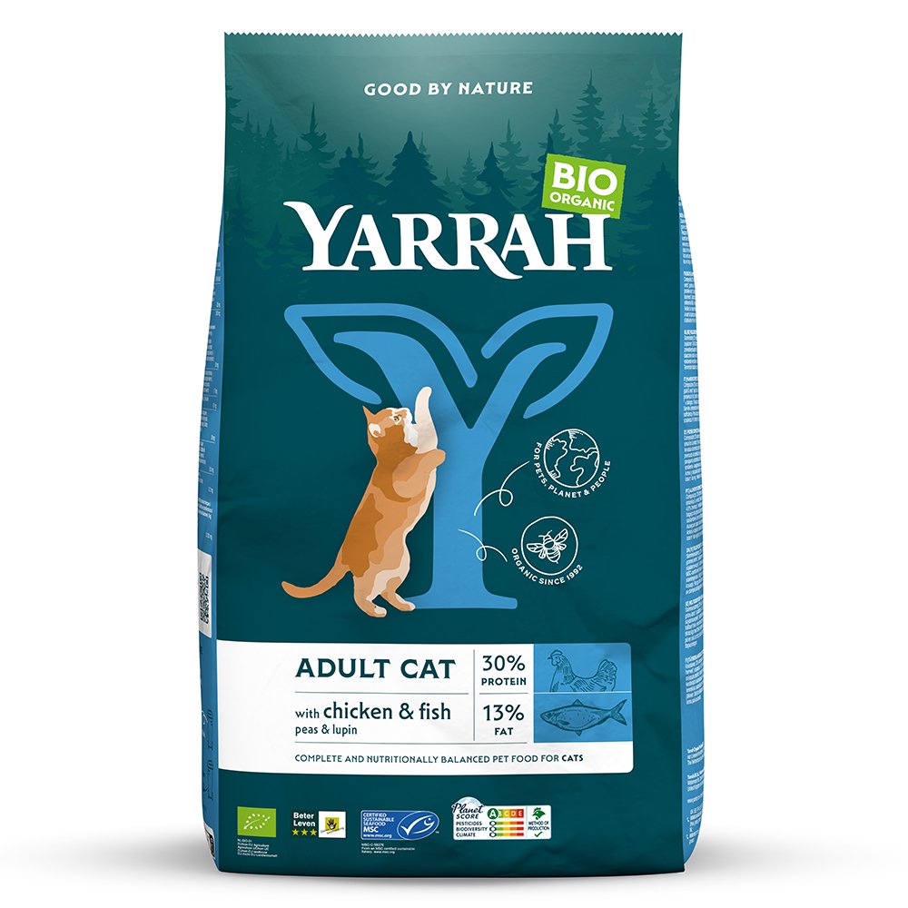 キャットフード　ＹＡＲＲＡＨ　ヤラー　オーガニックキャットフード　フィッシュ　２．４ｋｇ　正規品　ＣＲＣ35―10―65―10―00