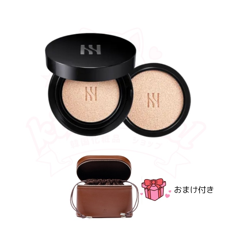 【ホリデー 限定セット】 ブラッククッション ファンデーション （本品15 g＋リフィル15 g）ポーチ オマケ付き 韓国 ファンデ 人気 デパコス 毛穴カバー