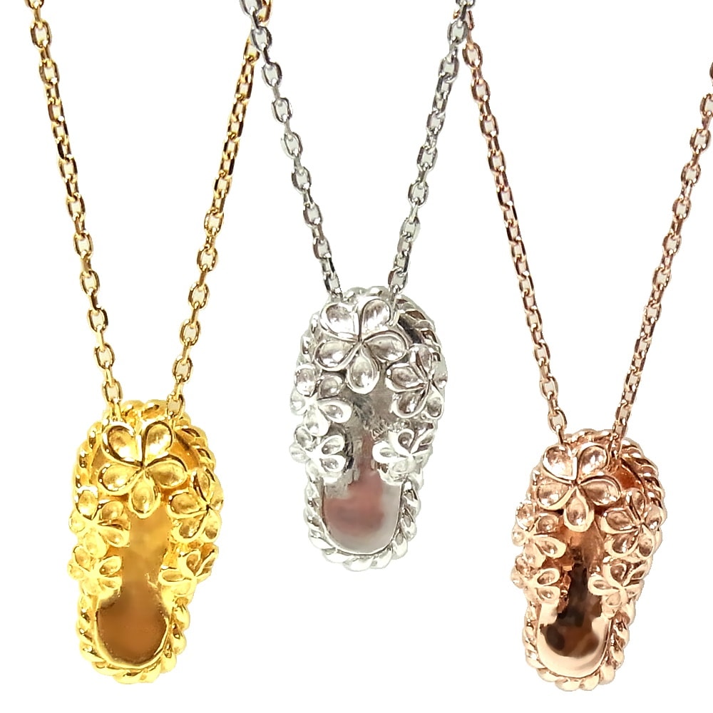 ハワイアンジュエリー リリ エグゼクティブ プラチナ仕上げ 靴 サンダル サーフ ネックレス レディ