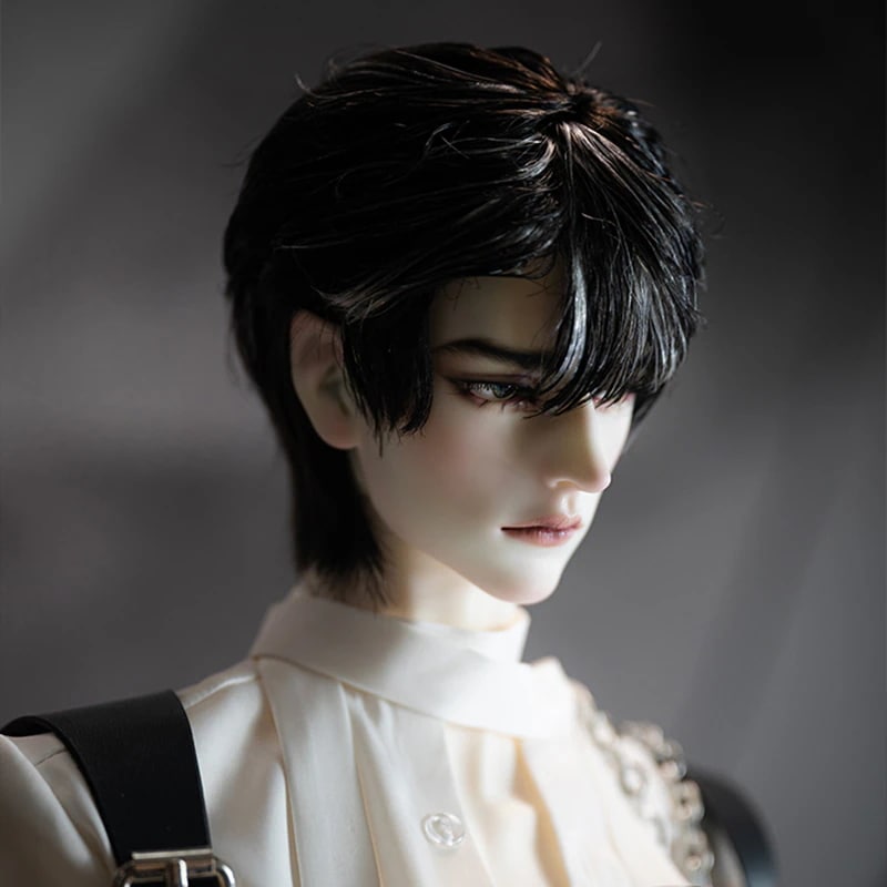 BJD 1/3 1/4 ドールウィッグ ショート ハイライト アイドルスタイルあり SD/小顔SD/MSDサイズ球体関節人形用ウィッグ