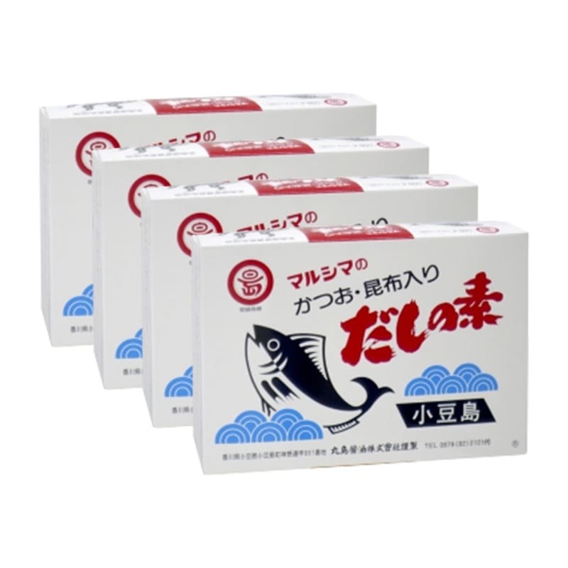 マルシマ かつお 昆布入り だしの素 50袋入り 4箱セット 小豆島 国産 調味料 5,354円