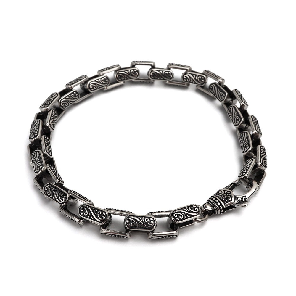 シルバー925 唐草ブレスレット [bs245]