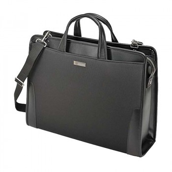 BAGGEX 鋼 ブリーフケース 天ファスナー 24-0353 ブラック(10)